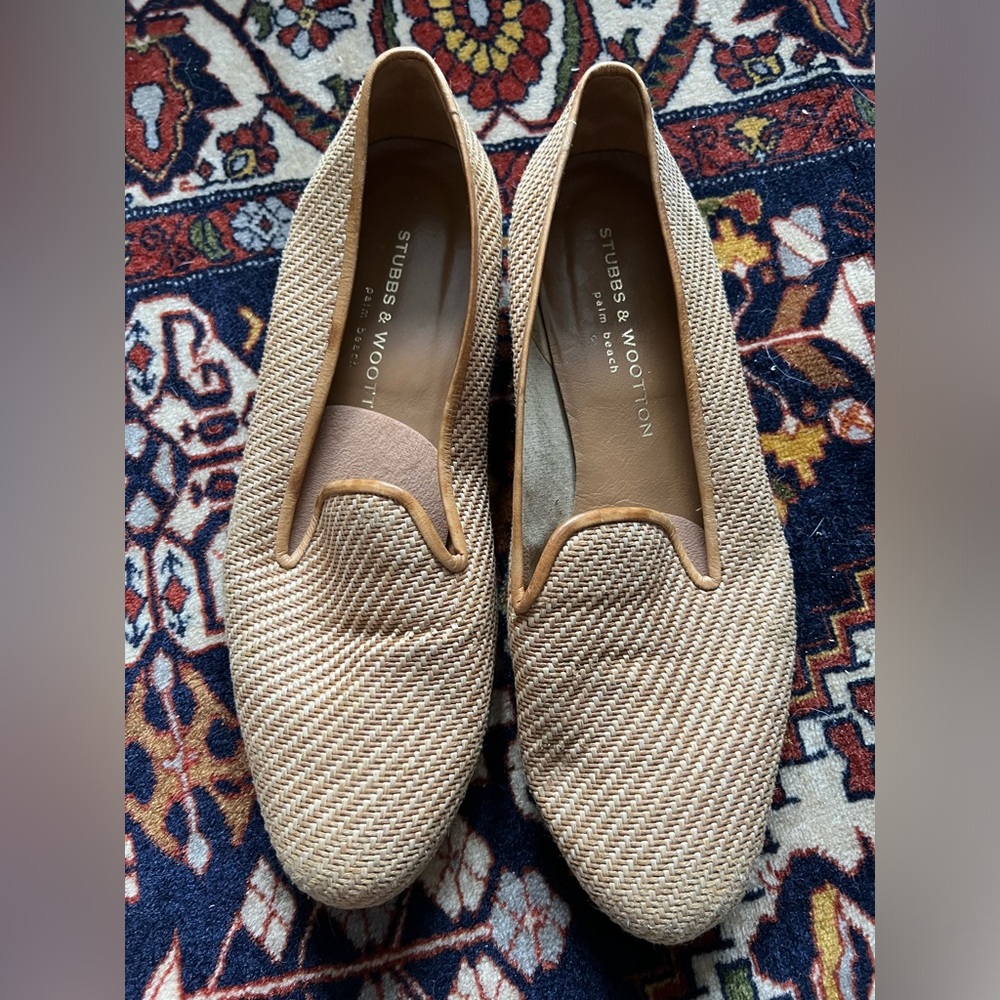 Stubbs & Wootton Woven Loafers, size 10 - Picture 5 of 6